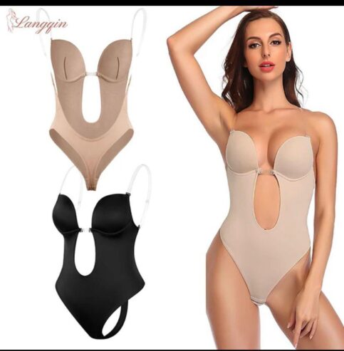 Invisible Straps Breasted Shapewear Bodysuit Strap Slimming Corset Bod