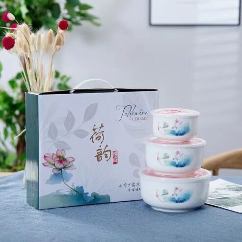 Ensemble de Bols Créatifs Chinois – Boîte Cadeau Unique ! 🎁