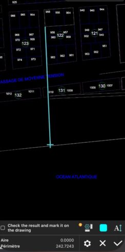 TERRAIN JACQUEVILLE BORDURE DE MER ACD