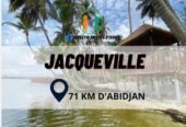 TERRAIN BORDURE ROUTE-MER JACQUEVILLE