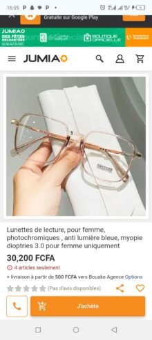 Lunettes de protection, anti reflets, anti lumière bleue d’ordinateur tablette, télévision