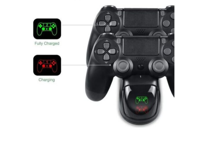 « Chargeur Manette PS4 Double Dock – Station de Recharge Rapide avec Indicateur LED et Protection Surcharge »