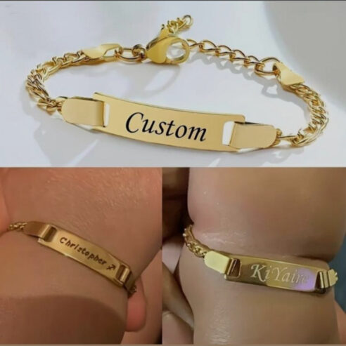 Bracelet et montre personnalisée avec votre nom